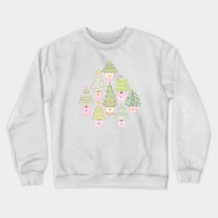 Happy Christmas Trees Crewneck Sweatshirt